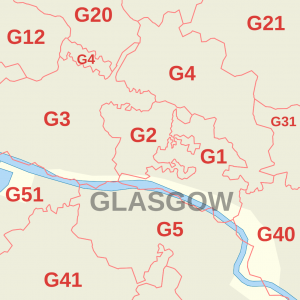 glasgow map of areas we buy houses