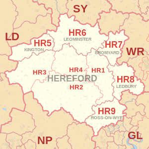 hereford map buy my house areas