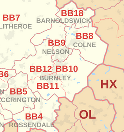 Burnley map of areas we buy quickly