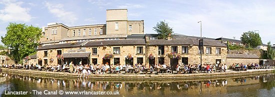 Lancaster historic city centre canal