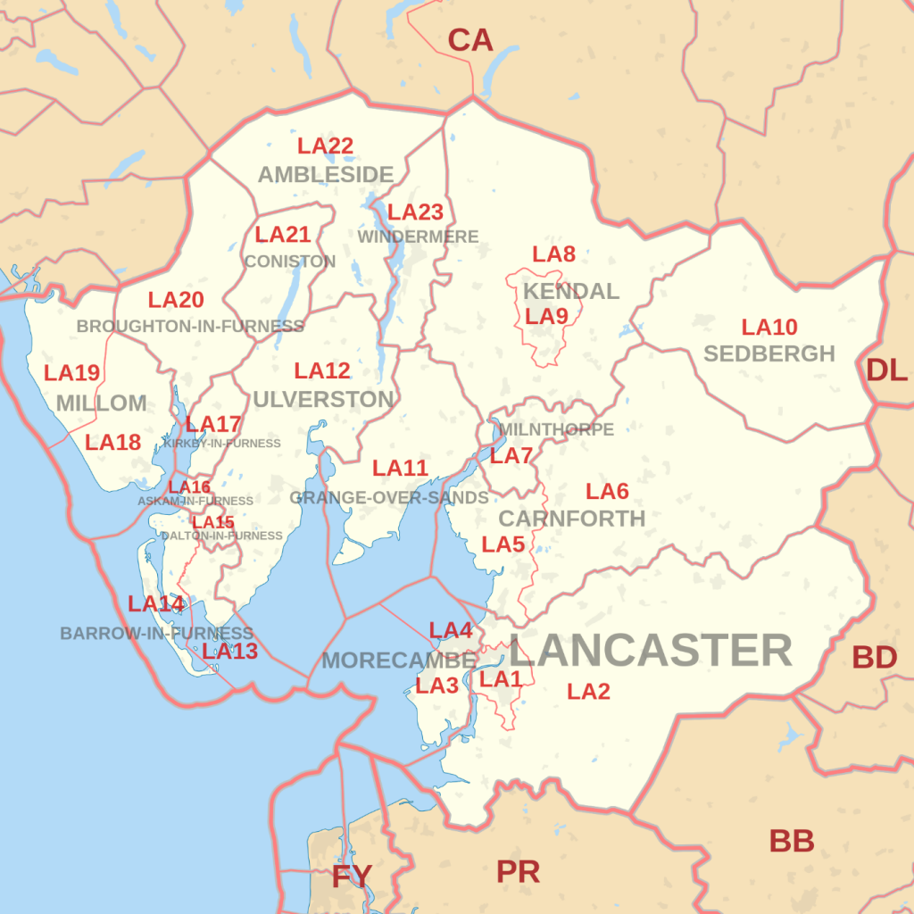 Lancaster map of areas we buy fast