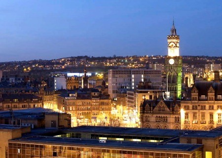 bradford city at night