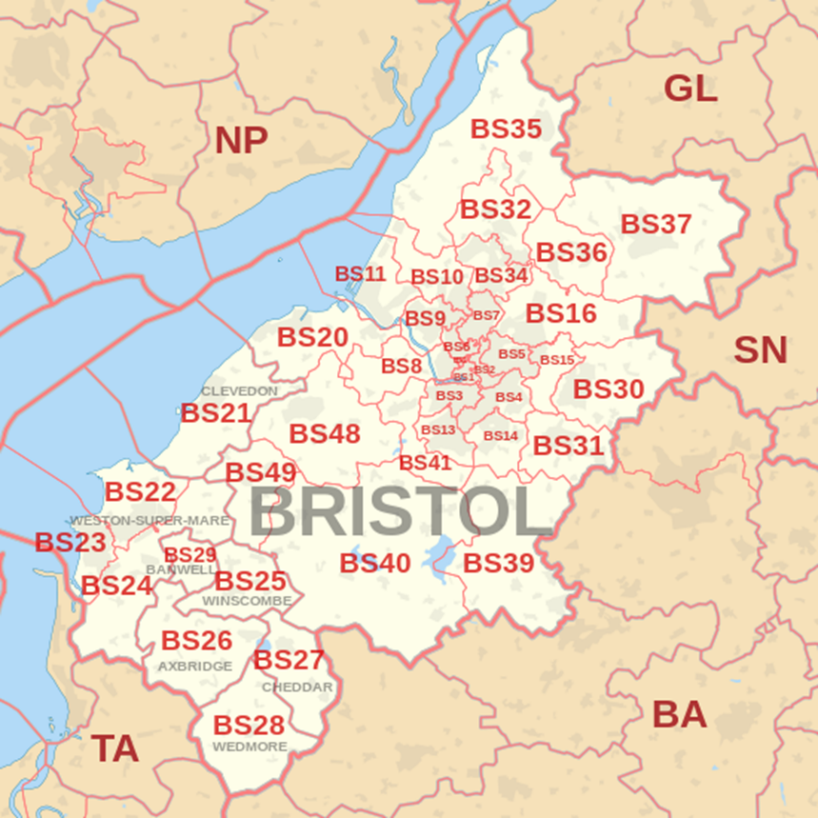 bristol map - where we buy houses fast